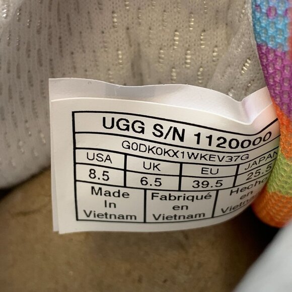 NIB UGG Highland Hi Cali Collage Shoes In White Size 8.5 - Picture 11 of 12